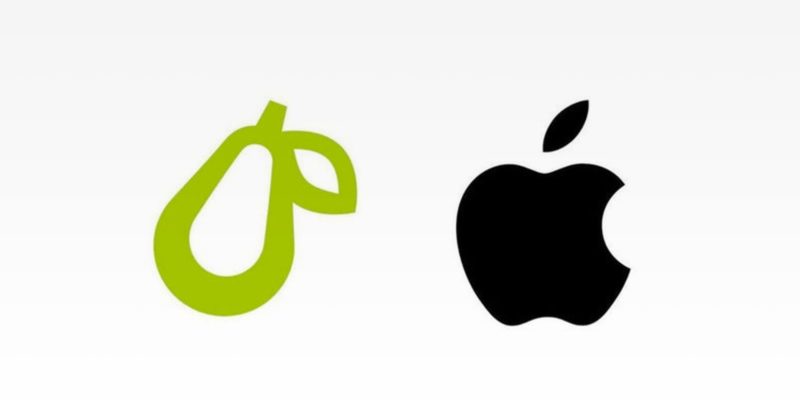 Apple sues small businesses with pear logo because "people can get confused"